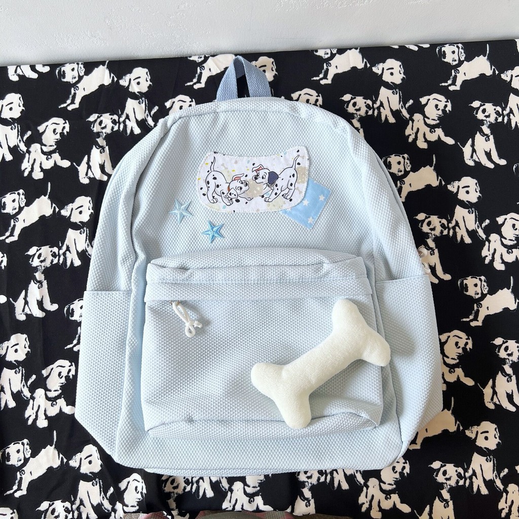Y2.Morgan-Backpack Biru Muda Tas Wanita Lucu Trend Fashion Tas Sekolah Schoolbag Tas Bahu Tas Laptop