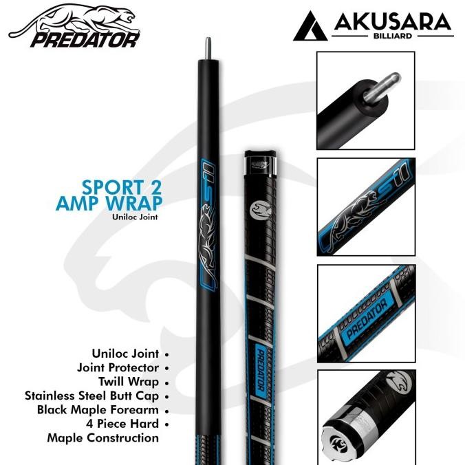 Predator Sport 2 Wrap Butt Only Stick Billiard