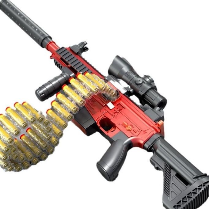 Baru Papin Mainan Anak Laki Laki Pistol Pistolan Tembakan Senapan Kokang Rifle Toy Gun M416 Berkuali