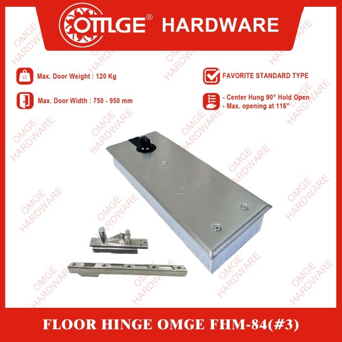 Terlaris Floor Hinge/Engsel Lantai Tanam Omge Fhm-84 (#3)