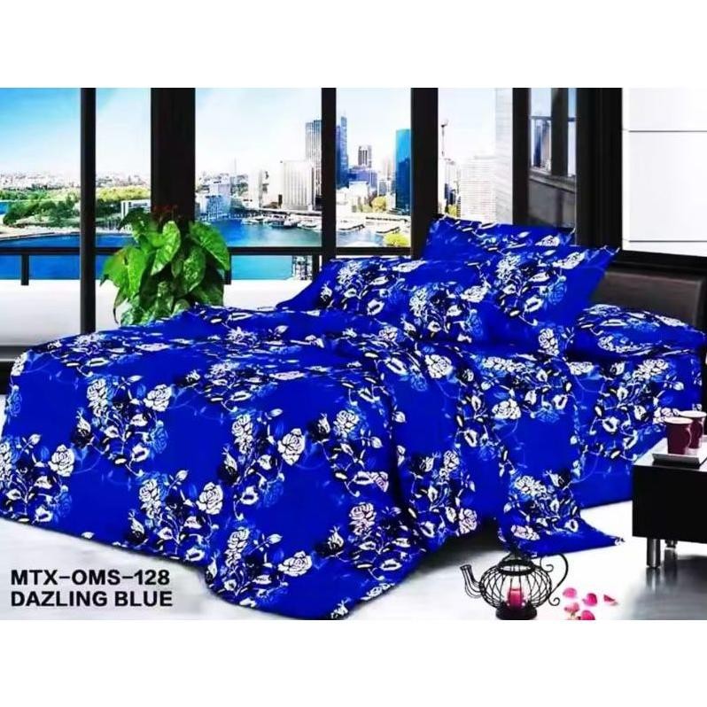 Sprei Motif Bahan L4Dyrose 180X200 160X200 120X200 1 Set 2 Sarung Bantal 1 Sarung Guling/Sprai Homem