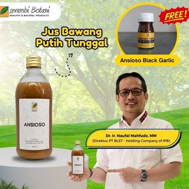 

Jus Bawang Putih Tunggal Cuka Apel Jahe Merah Lemon Ansioso 500Ml
