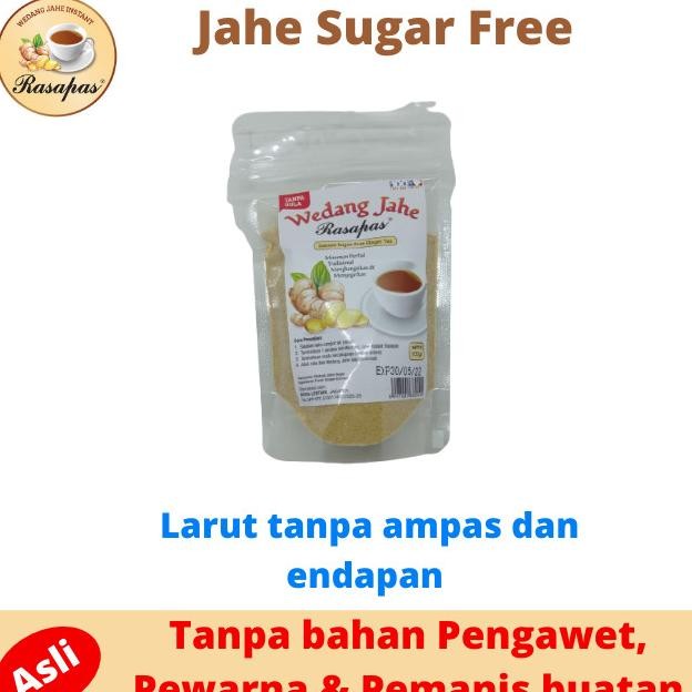 

Bubuk Jahe Sugar Free (Non Gula). Larut Tanpa Ampas