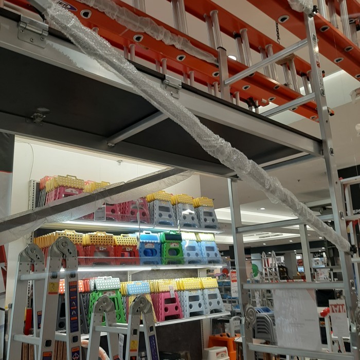 Krisbow Steger Scaffolding Aluminium 3m Dapat Menjadi Tangga Terpisah