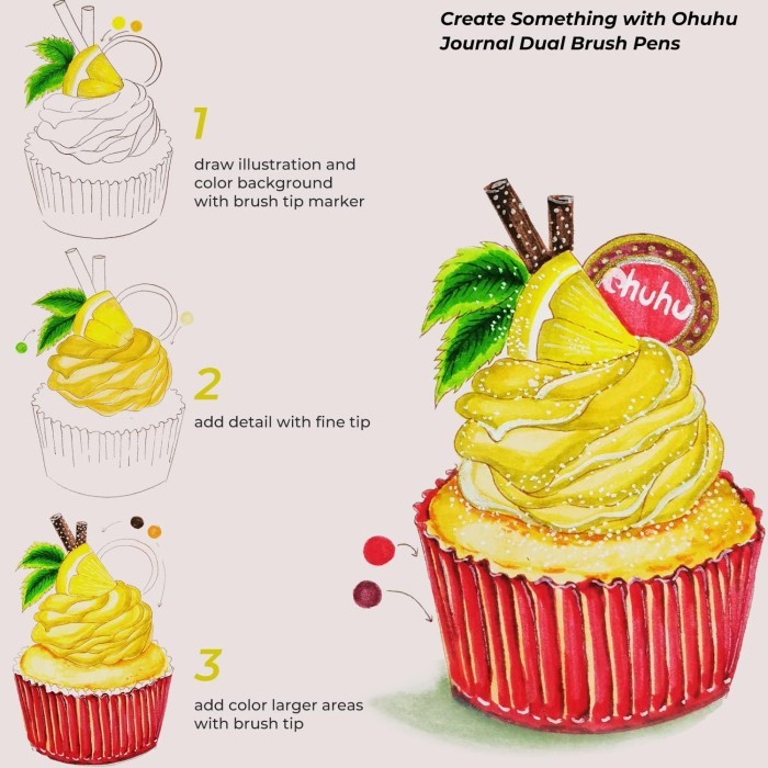 

T E R B A R U Ohuhu Journal Dual Brush Pens - Maui Series - Spidol Brush Pen