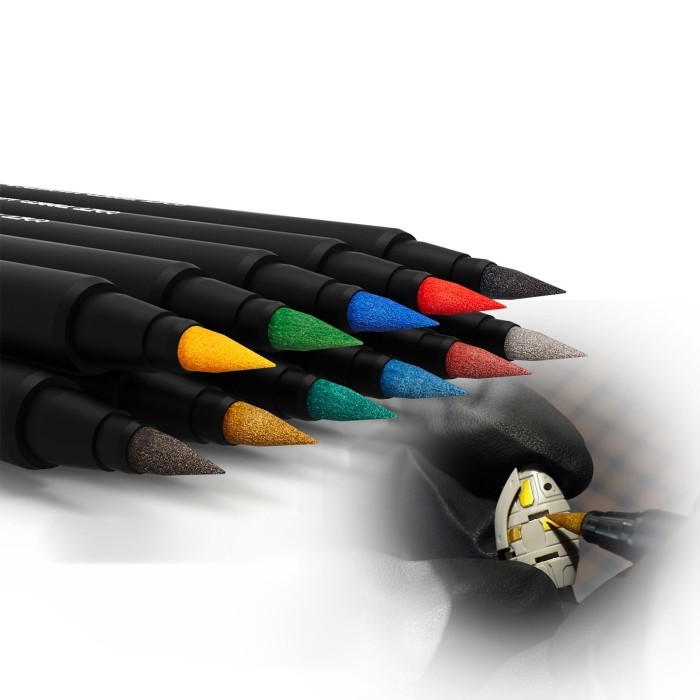

T E R B A R U DSPIAE 11Pcs Soft Tipped Markers 11 Colors Brush Pen Set Paint Tool