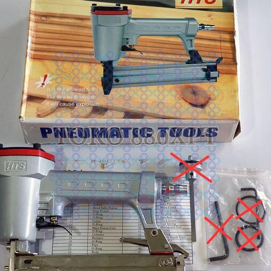Hts Air Stapler Gun Staples Angin U Mesin Pneumatic Nailer 422J 422