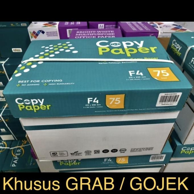 

Hvs Putih F4 75gr, Copy Paper KHUSUS GRAB/GOJEK