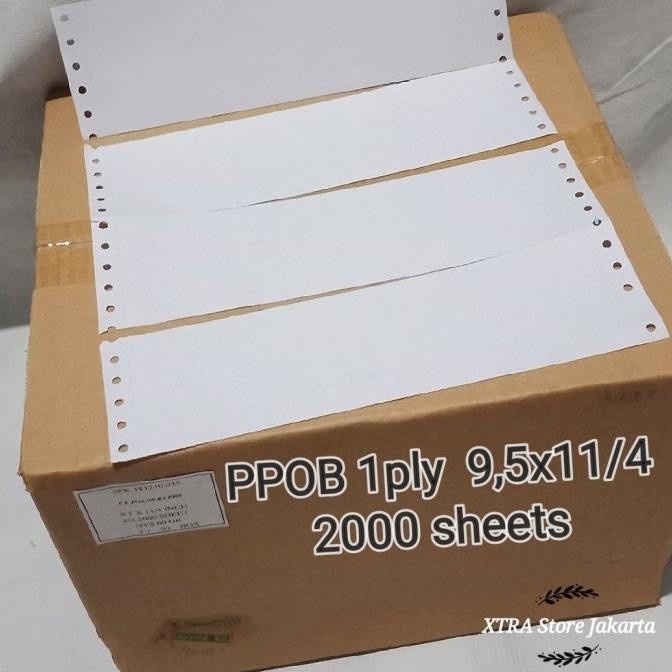 

Kertas PPOB 1ply 9,5x11"/4