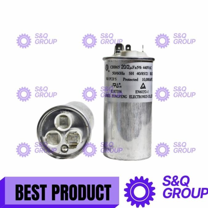 Kapasitor Ac Panasonic 3/4Pk Ori 20+2Uf/Capasitor Ori Panasonic 20+2Uf New