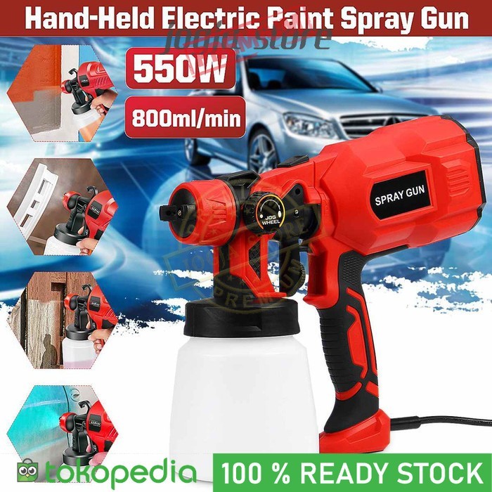Spray Gun Elektrik Alat Semprot Cat Tembok/Mobil/Kayu Spray Pestisida