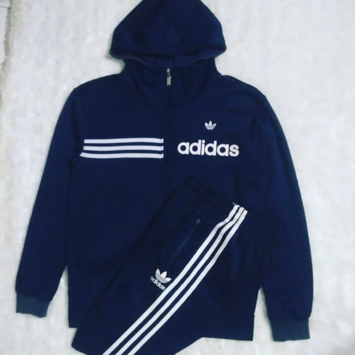 SETELAN JAKET TRACKTOP & TRACKPANTS ADIDAS TREFOIL