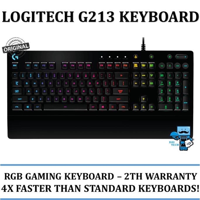 Jual Aksesoris Komputer Keyboard Gaming Logitech G213 Prodigy Gaming Keyboard