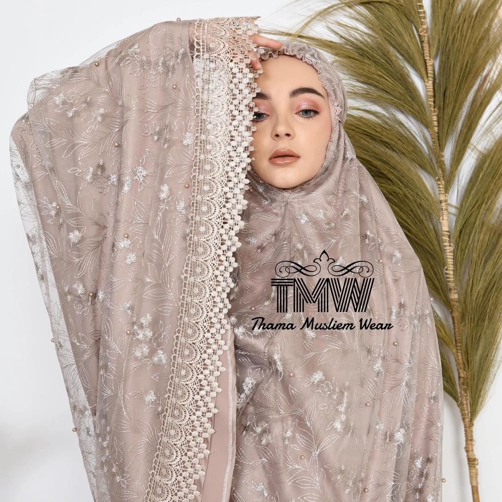 Mukena Premium Terbaru 2025 Dewasa Sutra Brokat Mewah