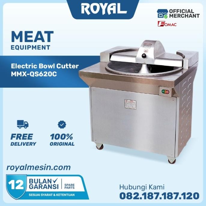 Mesin Adonan Daging / Gilingan Bakso Bowl Cutter MMX-QS620C FOMAC
