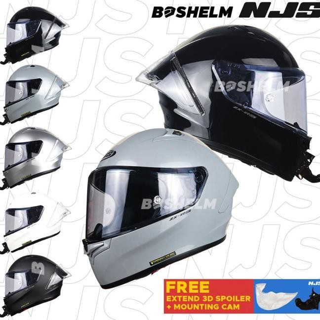 Helm Njs Zx-1R Gt Solid Helm Full Face Sni