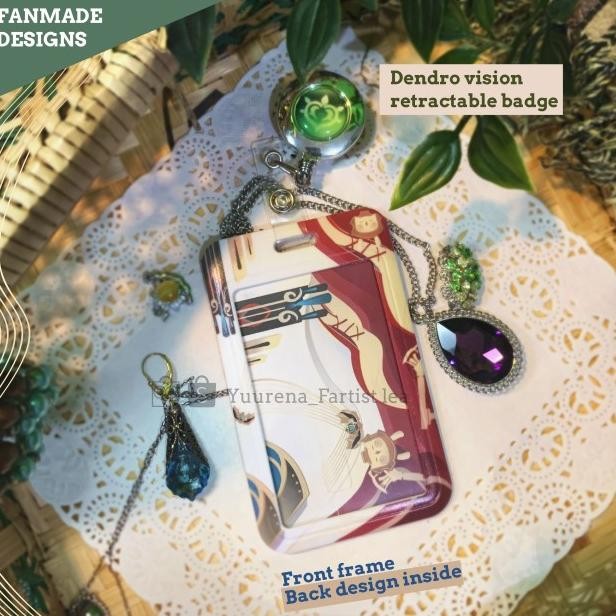 

Genshin Card Holder (+ Retractable Resin Vision) Photocard Holder, Id