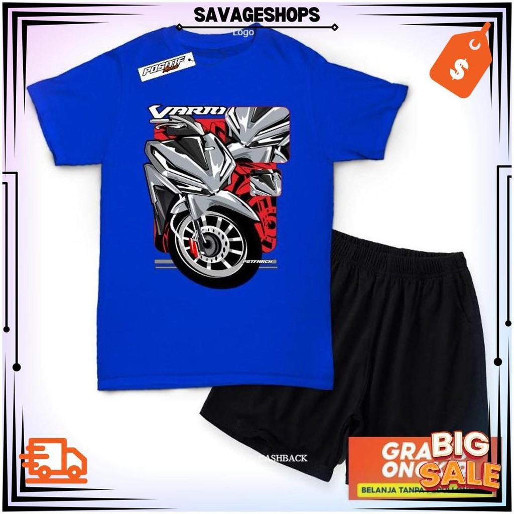 Baju Kaos Anak Setelan Motor Vario Racing Balap Positif Merch Bg Cod