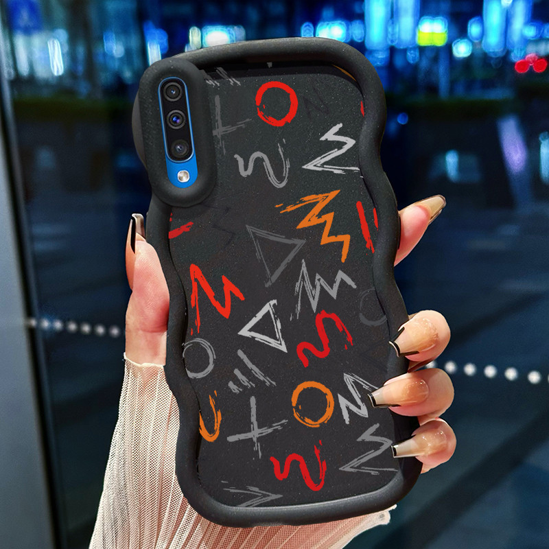 Casing Hp Untuk Samsung A50 A50s A30s Case Casing pola rusak dan brilian Kasing HP Cesing Macaron Si