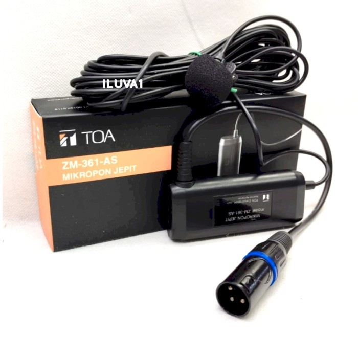 Ready Mic imam jepit clip on Toa jack Xlr Male