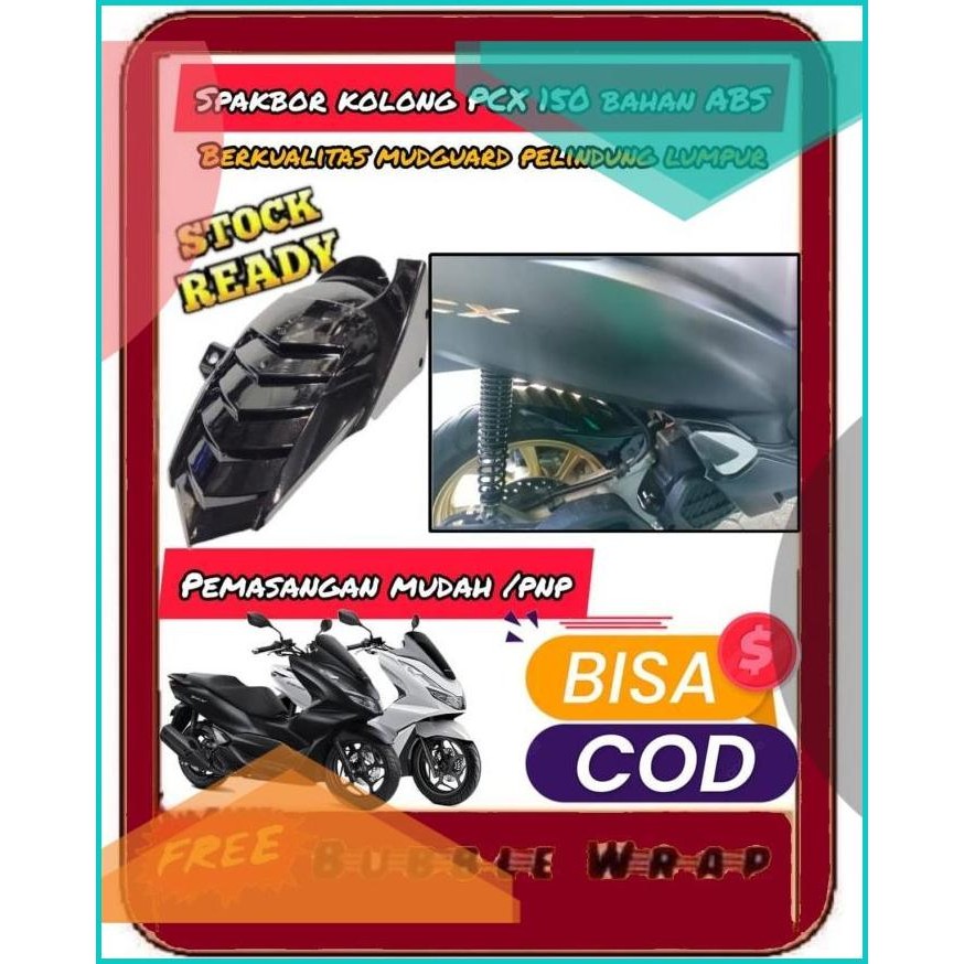 spakbor kolong pcx lokal hugger arm pcx 150 new lokal plastik all new