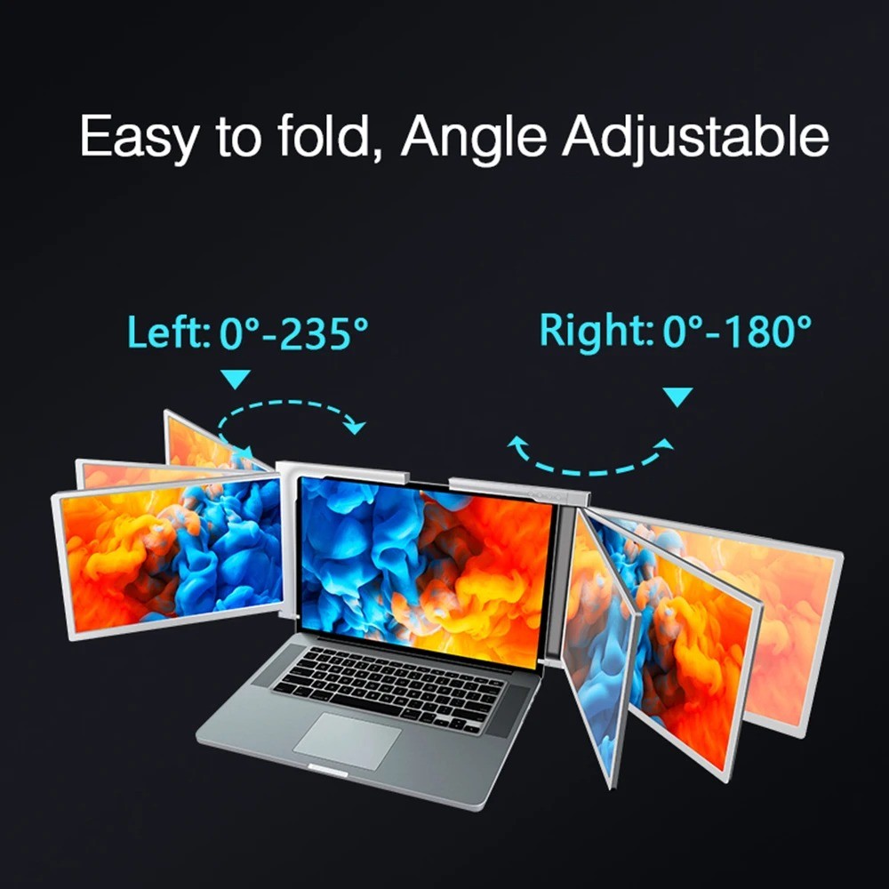 Aibecy Portable Monitor Dual Screen Extender 14 Inch IPS 60Hz 1080P - S1  7CMT09SV
