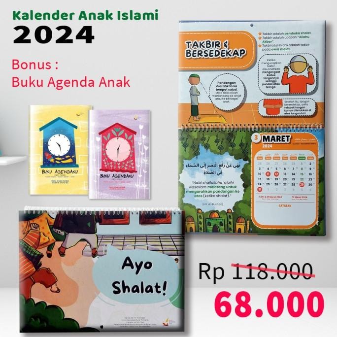 

Kalender Anak Islam 2024 Dengan Tema Ayo Shalat | Bonus Buku Agenda Kualitas Premium