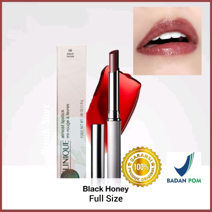 clinique almost lipstick black honey