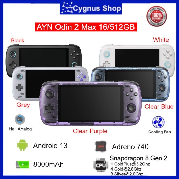 AYN Odin 2 Max Portable Gaming Android System Handheld Game Console