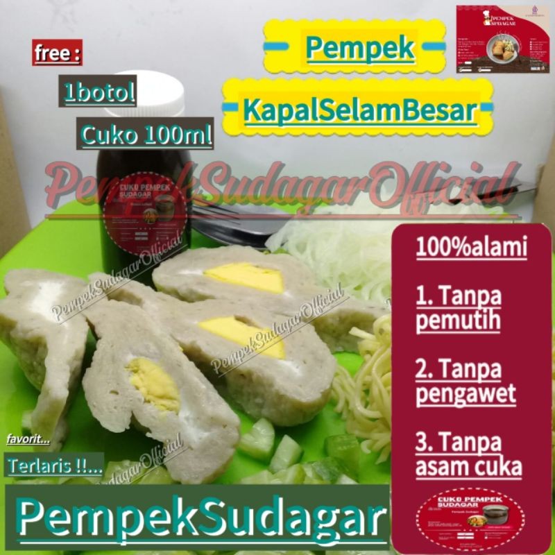 

Pempek kapal selam besar satuan + cuko (Di vacum) # pempek bandung # pempek enak # pempek ikan tenggiri asli