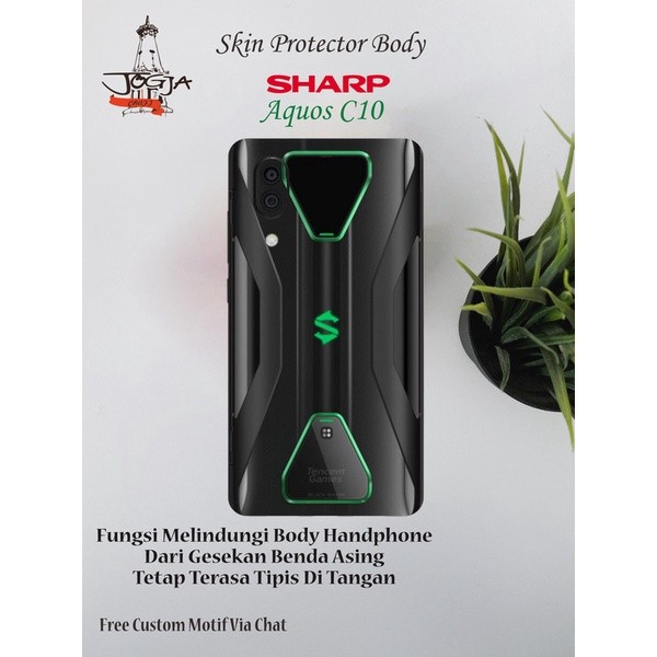 *2Piece* Sharp Aquos C10 Garskin Stiker Casing Custom Bebas Dan Bayar Ditempat