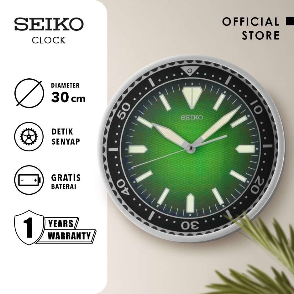 Seiko Clocks Jam Dinding Seiko QXA791S 30cm Plastic Case