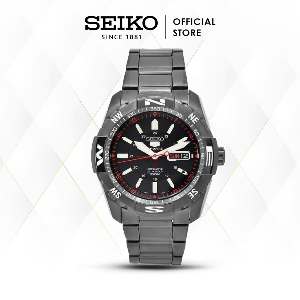 Jam Tangan Pria Seiko 5 SNZJ11 SNZJ11K1 Automatic Diver Black Ion-Plated Original