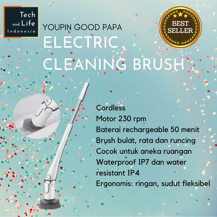 Youpin Good Papa Cordless Electric Cleaning Brush Sikat Pembersih