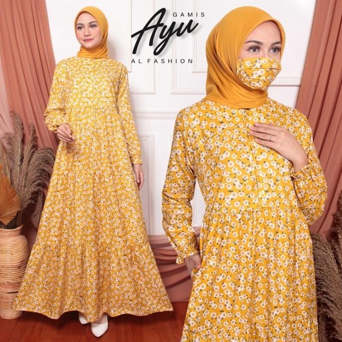 Gamis Homedress Baju Muslim Wanita Gamis Harian Santai H32S