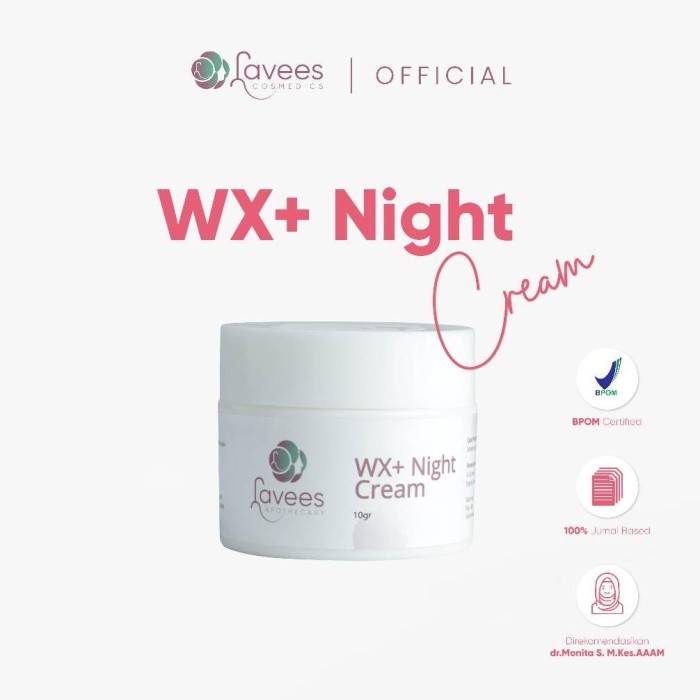 Lavees Apothecary - WX+ Night Cream Krim Malam Flek & Melasma;