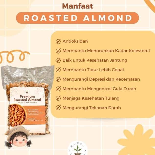 

Alora Roasted Almond - Kacang Almond Panggang Alora