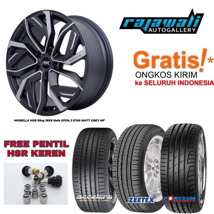 PAKET VELG MOBIL CAMRY CIVIC TURBO INNOVA RING 18 TYPE HSR MORELA