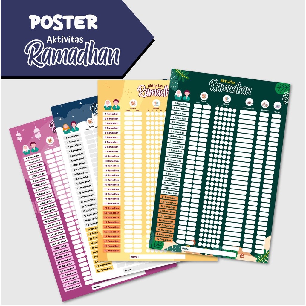 

EK350 Poster Jadwal Aktifitas Ramadhan - Poster Wipe And Clean - Poster Lembar Belajar BERKUALITAS