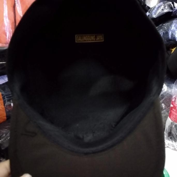 Topi komando satpam velcro hitam MRS01
