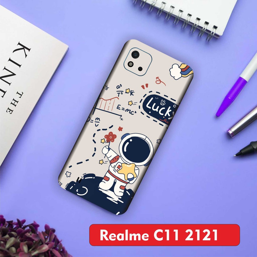 Realme C11 Garskin/Stiker Case Bisa Custom Motif - 2Pcs