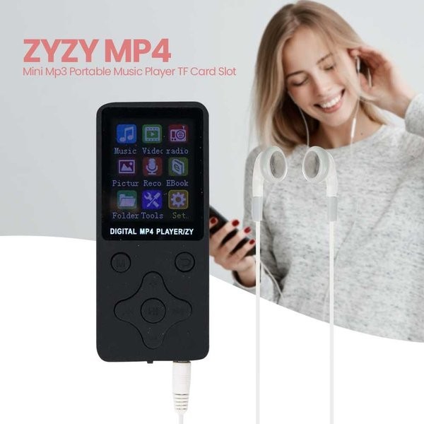MP4 Player Mini Mp3 Portable Music Player TF Card Slot ZYZY *