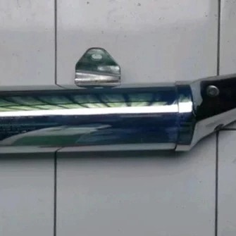 {Bekas} slencer knalpot ninja 250 karbu original bawaan motor Berkualitas