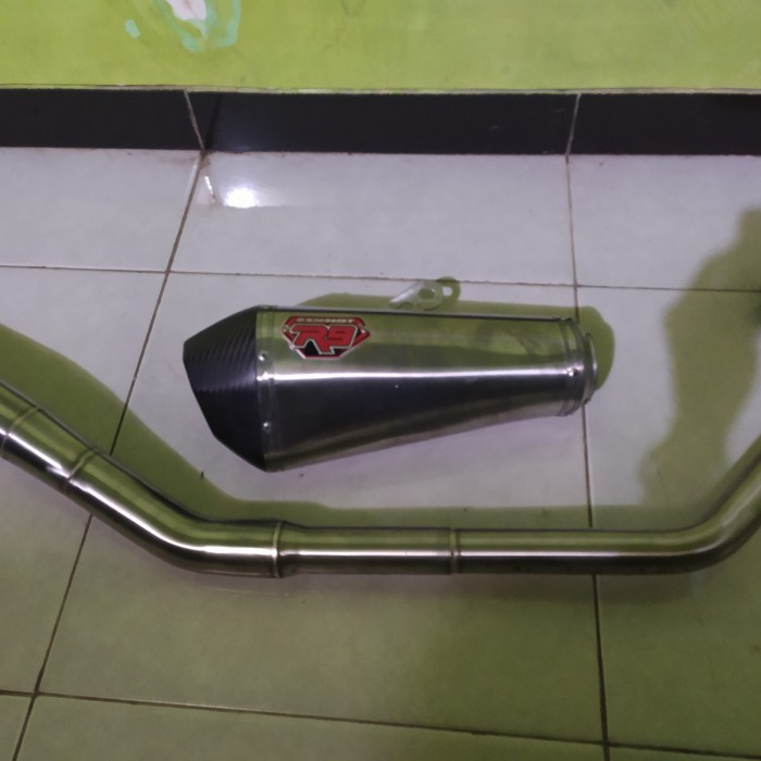 {Bekas} knalpot racing fullsistem r9 zetta zeta original for new cbr150r led Berkualitas