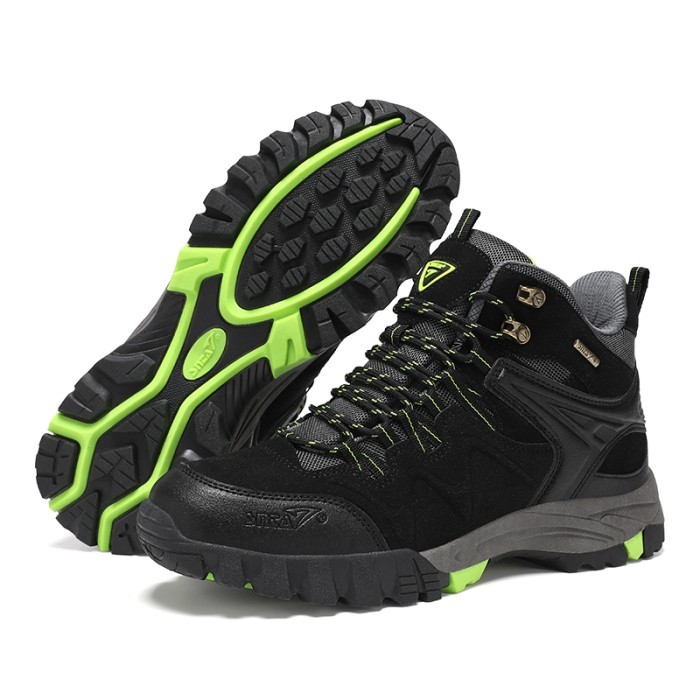promooo SEPATU GUNUNG PRIA SNTA 503 BLACK ORIGINAL WATERPROOF OUTDOOR HIKING