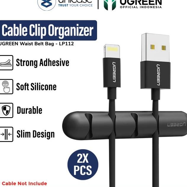 

Cable Clip Ugreen Holder Organizer Silikon Jepit / Perapi Kabel