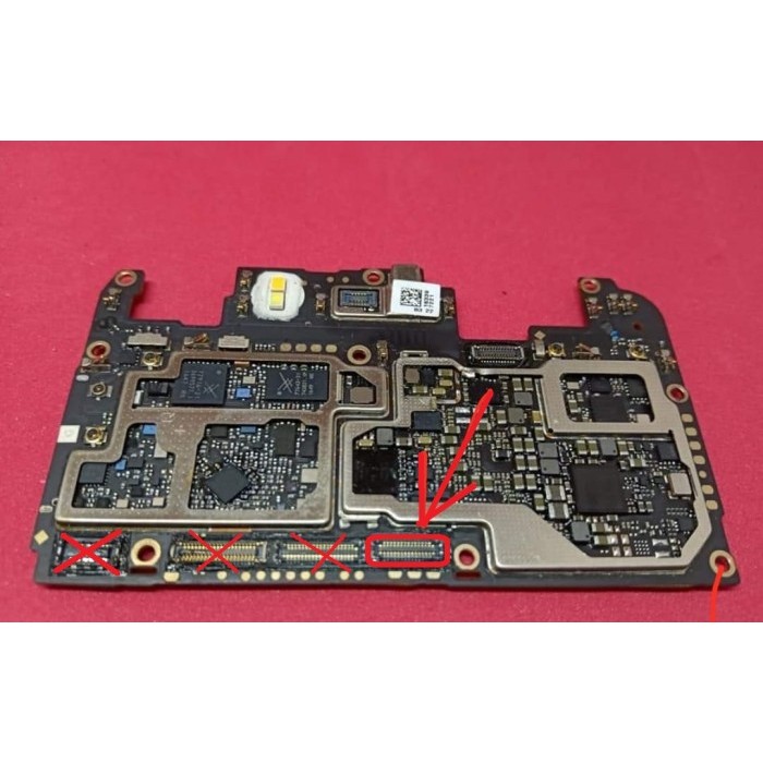 OPPO F3 PLUS KONEKTOR MAINBOARD 28 PIN DI MESIN FPC CONNECTOR ON BOARD
