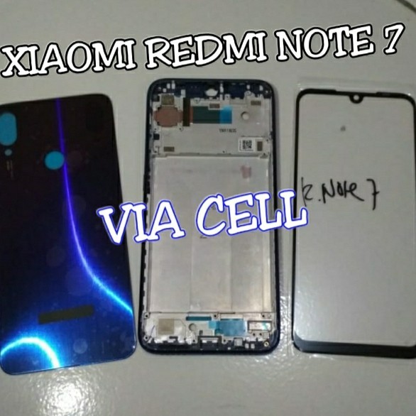 CASING HOUSING FULLSET BACKDOOR FRAME + KACA LCD XIAOMI REDMI NOTE 7