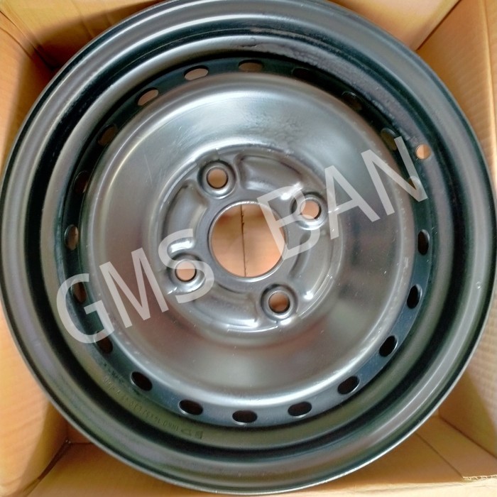 VELG/PELEK BESI/KALENG COPOTAN R15 LOBANG 4 PCD 100 HITAM MULUS BAGUS