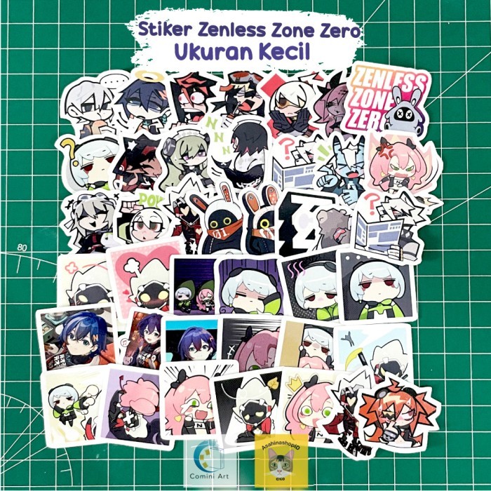 

Stiker Zenless Zone Zero/ZZZ Chibi ukuran kecil (VinlyGlossy) bervarian